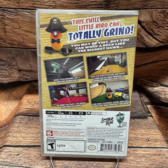 SkateBIRD Nintendo Switch Limited Run Games Variant Glass Bottom Games Sealed - Picture 2 of 6